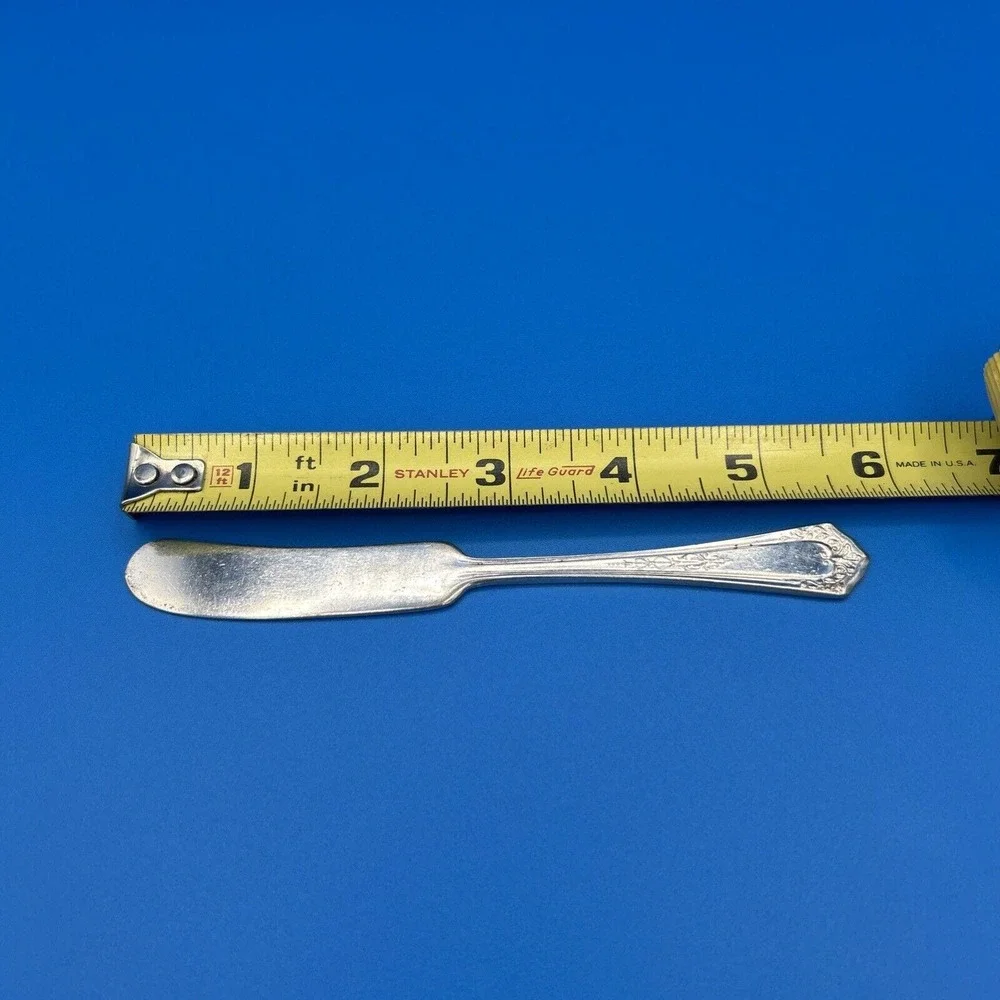 Continental Silverplate Flatware Butter Spreader Silver Art Deco Mid Century